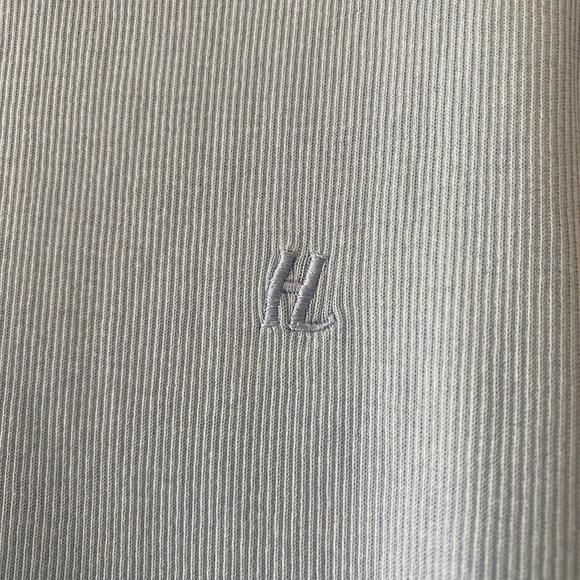 Helmut lang light blue short sleeve ribbed mini dress - Picture 9 of 9